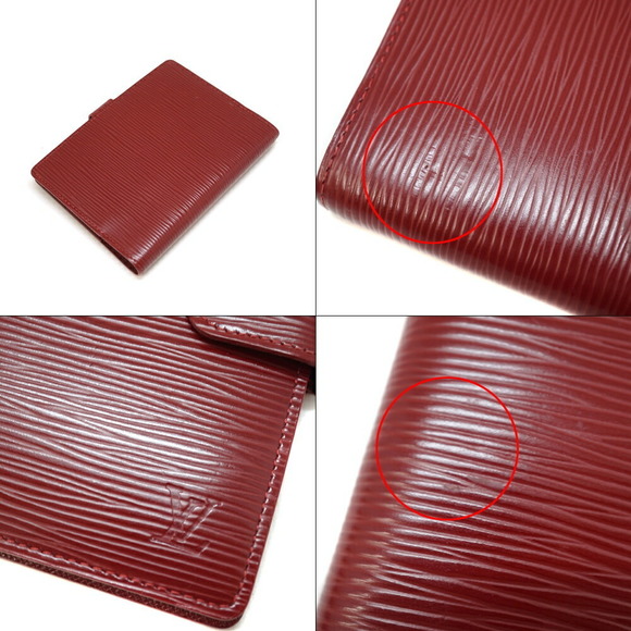 Louis Vuitton Agenda Bookmark Accessory Epi PM Red Leather - Picture 1 of 5